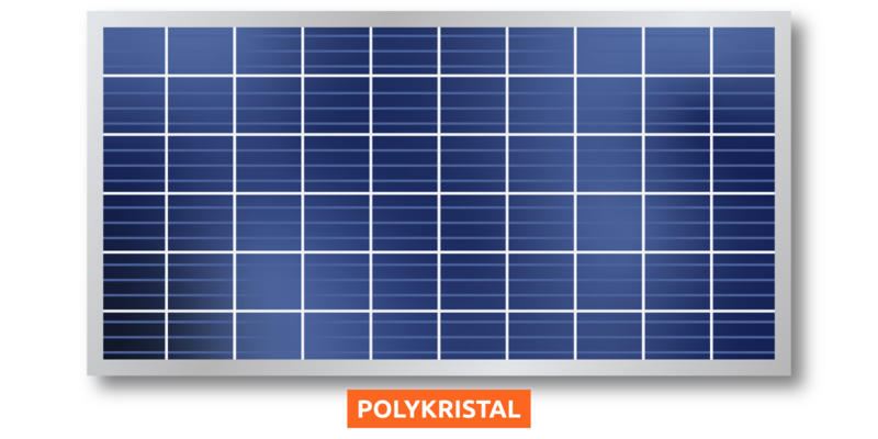 blauwe zonnepanelen
